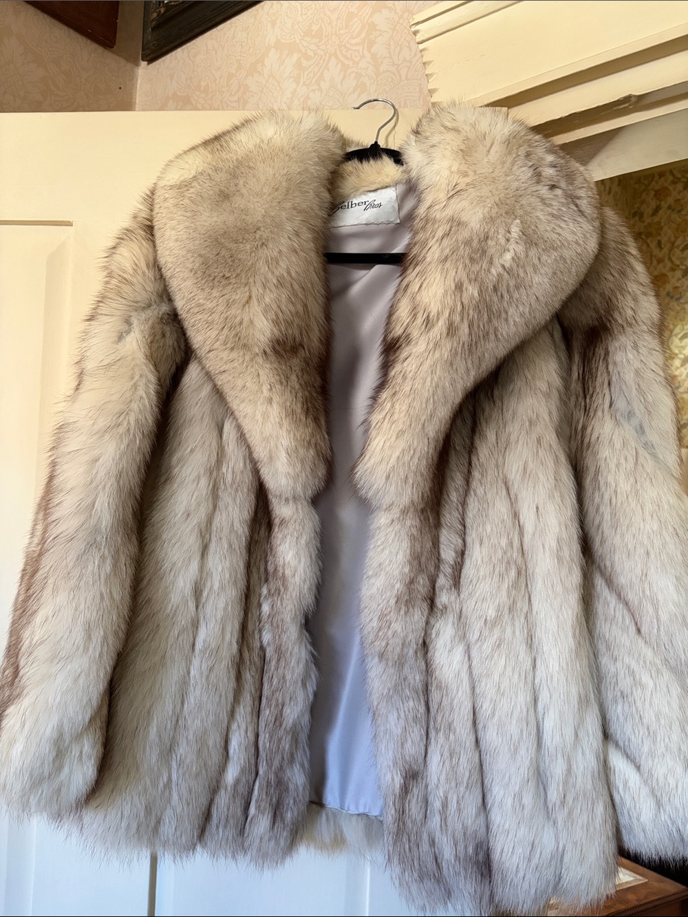 Vintage 80’s Women’s Blue Fox Fur Coat - Selber Bros